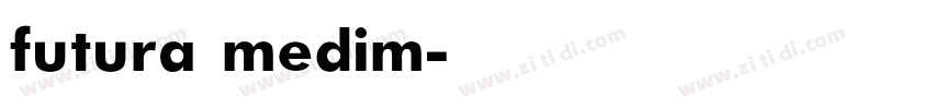 futura medim字体转换